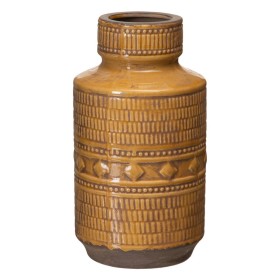 Vase 18 x 18 x 32,5 cm Ceramic Mustard by BigBuy Home, Vases - Ref: S8801222, Price: 26,50 €, Discount: %