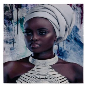 Canvas African Woman 60 x 2,5 x 60 cm by BigBuy Home, Prints on Canvas - Ref: S8801233, Price: 12,43 €, Discount: %