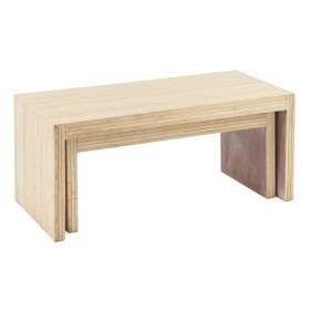 Mesa de apoio Alexandra House Living Branco Natural 45 x 17 x 45 cm | Tienda24 - Global Online Shop Tienda24.eu