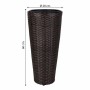 Planter Alexandra House Living Brown Iron Rattan Plastic 28 x 60 x 28 cm | Tienda24 - Global Online Shop Tienda24.eu