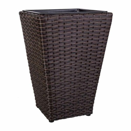 Vaso Alexandra House Living Marrone Ferro Rattan Plastica 28 x 40 x 28 cm | Tienda24 - Global Online Shop Tienda24.eu