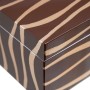 Scatola Decorativa 35 x 20 x 15 cm Zebra DMF (2 Unità) di BigBuy Home, Scatole decorative - Rif: S8801288, Prezzo: 34,13 €, S...