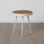 Side table 50 x 50 x 56 cm Natural Metal White | Tienda24 - Global Online Shop Tienda24.eu