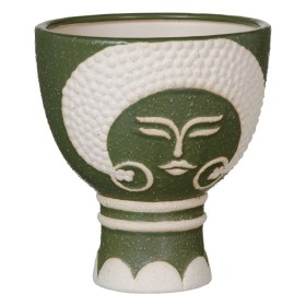 Planter Ceramic Green 19 x 19 x 22 cm by BigBuy Garden, Cachepots - Ref: S8801394, Price: 13,60 €, Discount: %