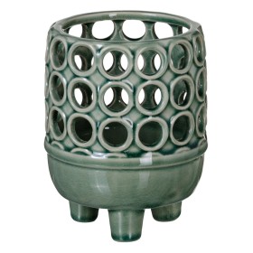 Vase 12,5 x 12,5 x 15,5 cm Ceramic Green by BigBuy Home, Vases - Ref: S8801422, Price: 15,61 €, Discount: %