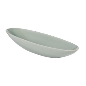 Centro de Mesa Romimex Blanco Verde Cerámica 24 x 6 x 40 cm | Tienda24 - Global Online Shop Tienda24.eu