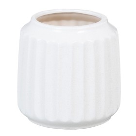 Jarrón Cerámica 16 x 16 x 16 cm Blanco de BigBuy Home, Jarrones - Ref: S8801435, Precio: 13,93 €, Descuento: %