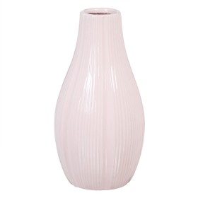 Vase 13 x 13 x 25,5 cm Ceramic Pink by BigBuy Home, Vases - Ref: S8801438, Price: 14,25 €, Discount: %