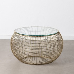 Table d'appoint DKD Home Decor Doré Métal Arabe (42 x 42 x 44 cm) | Tienda24 - Global Online Shop Tienda24.eu