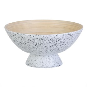 Coupe à fruits 30 x 30 x 14,5 cm Naturel Blanc Bambou de BigBuy Home, Bols et tasses - Réf : S8801760, Prix : 7,38 €, Remise : %