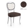 Housse de Chaise Eysa ROC Marron 50 x 5 x 50 cm 2 Unités | Tienda24 Tienda24.eu