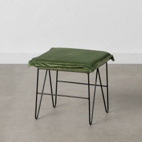 Puff Tejido Sintético Metal 40 x 40 x 35 cm Verde Claro de BigBuy Home, Puffs - Ref: S8801796, Precio: 35,21 €, Descuento: %