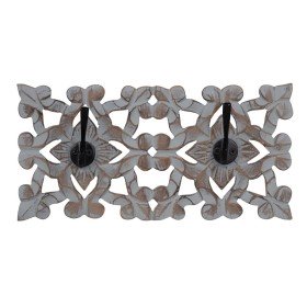 Perchero de Pared Home ESPRIT Natural Yute Metal 12 x 4 x 26 cm | Tienda24 - Global Online Shop Tienda24.eu