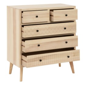 Cassettiera Home ESPRIT Naturale Legno d'albero della gomma Moderno 80 x 39 x 80 cm | Tienda24 - Global Online Shop Tienda24.eu