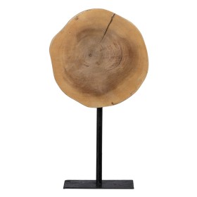 Figurine Décorative Naturel Noir 17 x 17 x 31 cm de BigBuy Home, Objets de décoration - Réf : S8802085, Prix : 19,63 €, Remis...