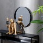 Wall mirror 41 x 3 x 41 cm Black Metal | Tienda24 - Global Online Shop Tienda24.eu