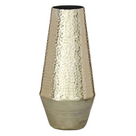 Buy Vase Golden Aluminium 14 x 14 x 31 cm