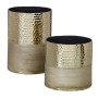 Buy Vase 13 x 13 x 18 cm Golden Aluminium