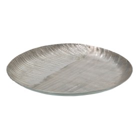 Centre de Table Argenté 34,5 x 34,5 x 3 cm de BigBuy Home, Objets de décoration - Réf : S8802217, Prix : 25,24 €, Remise : %