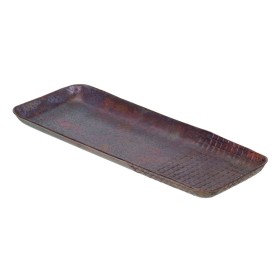 Snack tray 32 x 12 x 2 cm Aluminium Bronze by BigBuy Home, Plates and dishes - Ref: S8802221, Price: 13,78 €, Discount: %