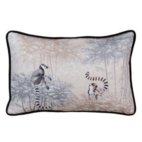 Cushion DKD Home Decor Golden 50 x 10 x 30 cm Flowers | Tienda24 - Global Online Shop Tienda24.eu