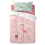 Duvet cover set HappyFriday Moshi Moshi Hola Multicolour Baby Crib 2 Pieces | Tienda24 Tienda24.eu