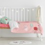 Duvet cover set HappyFriday Moshi Moshi Hola Multicolour Baby Crib 2 Pieces | Tienda24 Tienda24.eu