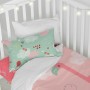 Duvet cover set HappyFriday Moshi Moshi Hola Multicolour Baby Crib 2 Pieces | Tienda24 Tienda24.eu