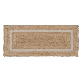 Tapis Naturel Blanc Jute 170 x 70 cm de BigBuy Home, Tapis - Réf : S8802313, Prix : 32,21 €, Remise : %