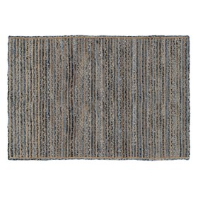 Carpet Natural Blue Cotton Jute 230 x 160 cm by BigBuy Home, Area Rugs - Ref: S8802317, Price: 86,77 €, Discount: %