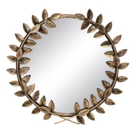 Wall mirror 46 x 3,5 x 46 cm Golden Metal by BigBuy Home, Wall-Mounted Mirrors - Ref: S8802457, Price: 25,20 €, Discount: %