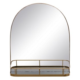 Wall mirror 40 x 12 x 46,5 cm Golden Metal by BigBuy Home, Wall-Mounted Mirrors - Ref: S8802460, Price: 27,90 €, Discount: %