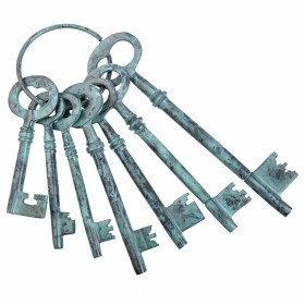 Decorative Figure Alexandra House Living Aluminium Keys 3 x 28 x 10 cm by Alexandra House Living, Collectables - Ref: D163111...