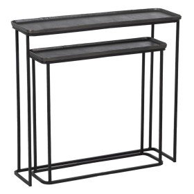 Mesa de Centro DKD Home Decor 150 x 36 x 48 cm Metal Madeira Alumínio | Tienda24 - Global Online Shop Tienda24.eu