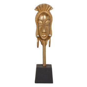 Statua Decorativa 11 x 10,5 x 46 cm Nero Dorato Africana di BigBuy Home, Soprammobili - Rif: S8802617, Prezzo: 19,75 €, Scont...