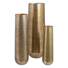 Kaufe Set von 3 Vasen Gold Aluminium