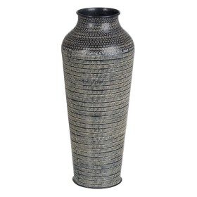 Vase 20 x 20 x 49,5 cm Noir Aluminium de BigBuy Home, Vases - Réf : S8802628, Prix : 24,84 €, Remise : %