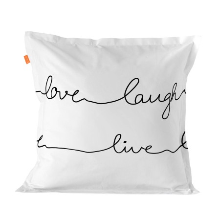 Funda de almohada HappyFriday Blanc Live Multicolor 60 x 60 cm | Tienda24 Tienda24.eu