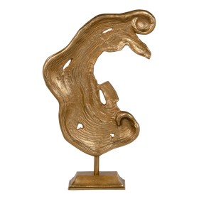 Decorative Figure Abstract 39,5 x 11 x 63 cm Golden by BigBuy Home, Ornaments - Ref: S8802648, Price: 42,08 €, Discount: %