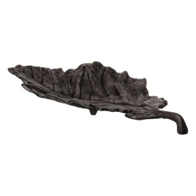 Centre de Table Gris Volet Feuille d'une plante 43 x 22 x 5,5 cm de BigBuy Home, Objets de décoration - Réf : S8802653, Prix ...