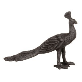 Figurine Décorative 19 x 6 x 13 cm Gris Paon de BigBuy Home, Objets de décoration - Réf : S8802666, Prix : 12,04 €, Remise : %