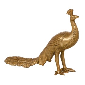 Figurine Décorative 26 x 7 x 19 cm Doré Paon de BigBuy Home, Objets de décoration - Réf : S8802667, Prix : 18,57 €, Remise : %