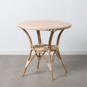 Side table 81 x 81 x 76,5 cm Natural Beige Rattan by BigBuy Home, Tables - Ref: S8802782, Price: 265,21 €, Discount: %