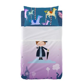 Jeu de draps HappyFriday BASIC KIDS Vert Lit de bébé 2 Pièces | Tienda24 Tienda24.eu