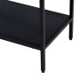 Meubles de télévision 120,5 x 30 x 81,3 cm Noir Acier de BigBuy Home, Tables et supports de télévision - Réf : S8802928, Prix...