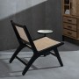 Armchair Black Natural Wood Rattan Rubber wood 60,5 x 73,5 x 72,5 cm | Tienda24 - Global Online Shop Tienda24.eu