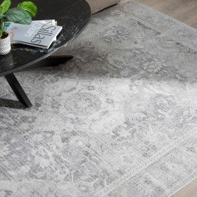 Drap Alexandra House Living Gris perlé 280 x 270 cm | Tienda24 Tienda24.eu