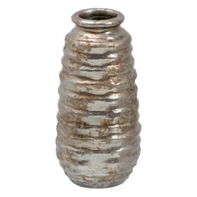 Vase Ceramic Silver 15 x 15 x 30 cm by BigBuy Home, Vases - Ref: S8802990, Price: 16,40 €, Discount: %