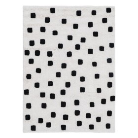 Teppich DKD Home Decor 120 x 180 x 5 cm Polyester Weiß Rhombusse | Tienda24 - Global Online Shop Tienda24.eu