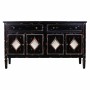 Buffet Alexandra House Living Noir Métal verre Bois d'épicéa 38 x 80 x 140 cm | Tienda24 - Global Online Shop Tienda24.eu